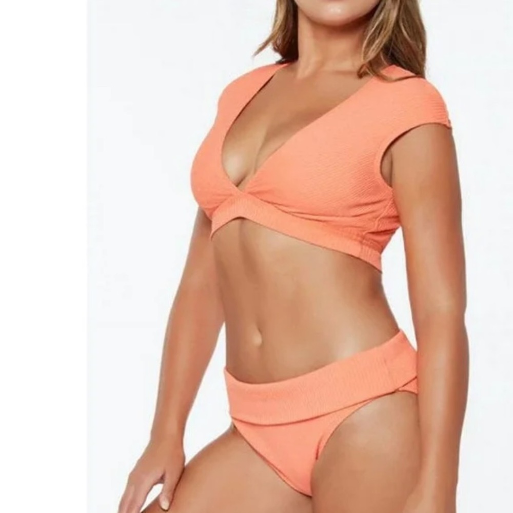 Orange Women's Swimwear Set